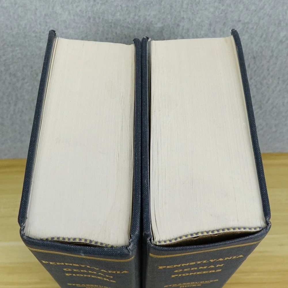 1934 Pennsylvania German Pioneers Vol 1 & 2 Strassburger Hinke PA History 1994
